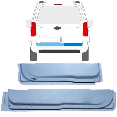 Pannello di riparazione porta posteriore interno per Citroen Berlingo 2008-2018 / Sinistra+Destra 16912