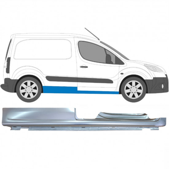 Sottoporta Lamiera Completo per Peugeot Partner 2008-2018 / Destra 5408