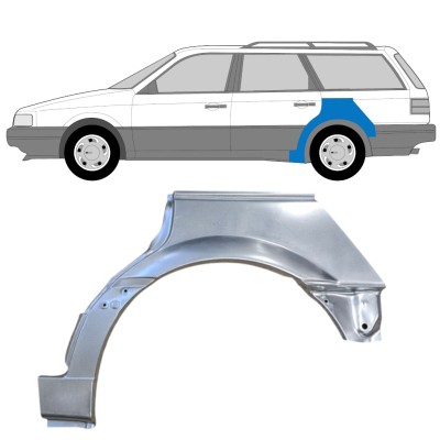 Pannello di riparazione arco ruota posteriore per Volkswagen Passat B3 1988-1993 / Sinistra / COMBI 14520