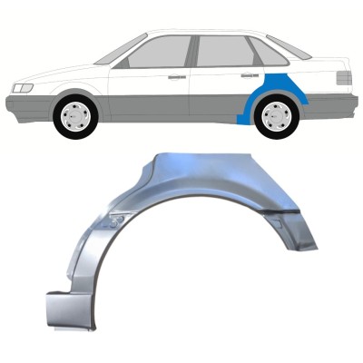 Pannello di riparazione parafango posteriore per Volkswagen Passat B4 1993-1996 / Sinistra 16081