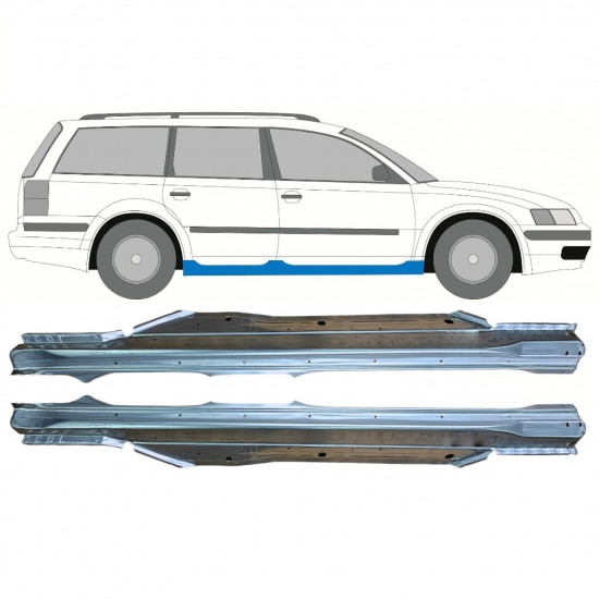 Sottoporta Lamiera Completo per Volkswagen Passat B5 1996-2005 / Sinistra+Destra / Set 9689
