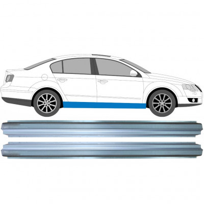 Pannello di riparazione sottoporta lamiera per Volkswagen Passat B6 2005-2010 / Sinistra = Destra (simmetrico) / Set 10386