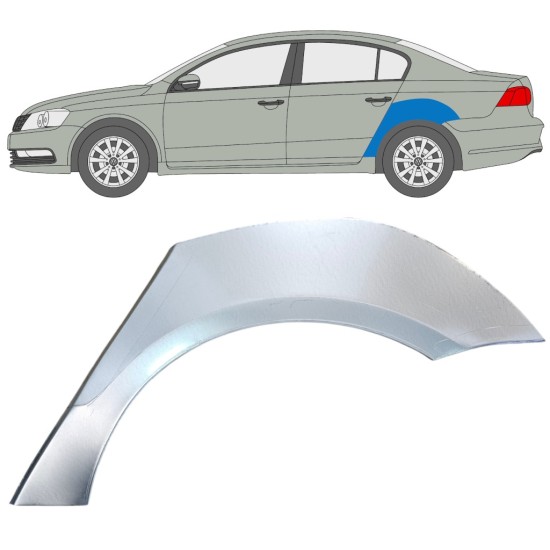 Pannello di riparazione parafango posteriore per Volkswagen Passat B7 2010-2015 / Sinistra 16353