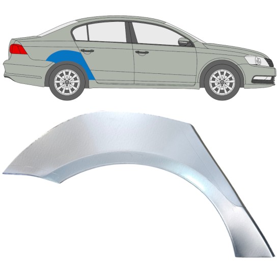 Pannello di riparazione parafango posteriore per Volkswagen Passat B7 2010-2015 / Destra 16352