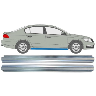 Pannello di riparazione sottoporta lamiera per Volkswagen Passat B7 2010-2015 / Sinistra+Destra / Set 16357