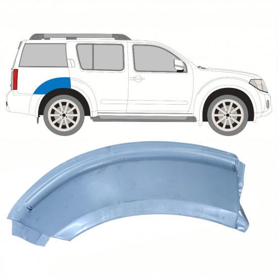 Pannello di riparazione sezione superiore parafango posteriore per Nissan Pathfinder R51 2004-2013 / Destra 8680