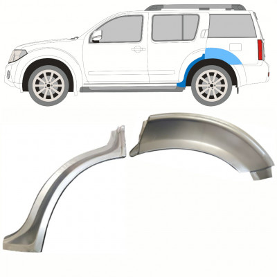 Pannello di riparazione parafango posteriore per Nissan Pathfinder R51 2004-2013 / Sinistra / Set 10355