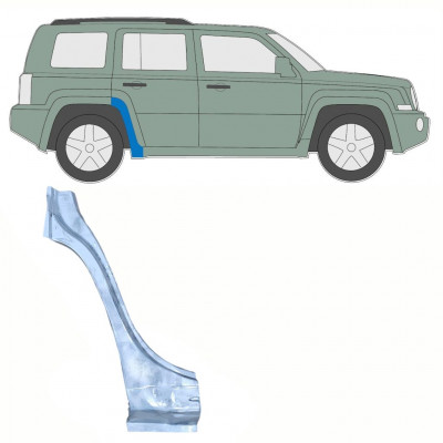 Pannello di riparazione parafango posteriore per Jeep Patriot 2006- / Destra 10834