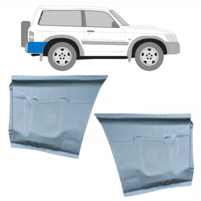 Pannello di riparazione parafango posteriore per Nissan Patrol Y61 GY61 1997-2009 / Sinistra+Destra / Set 10168