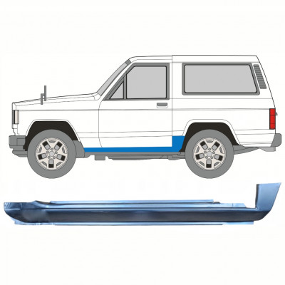 Sottoporta Lamiera Completo per Nissan Patrol K160 1979-1990 / Sinistra 8640