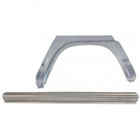 Pannello di riparazione sottoporta e parafango posteriore per Nissan Patrol Y60 GY60 1990-1997 / Sinistra / Set 11541