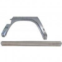 Pannello di riparazione sottoporta e parafango posteriore per Nissan Patrol Y60 GY60 1990-1997 / Destra / Set 11540