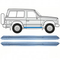 Pannello di riparazione sottoporta lamiera per Nissan Patrol Y60 GY60 1990-1997 / Sinistra = Destra (simmetrico) / Set 10465