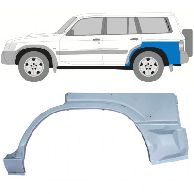 Pannello di riparazione parafango posteriore per Nissan Patrol Y61 GY61 2005-2009 / Sinistra 12758