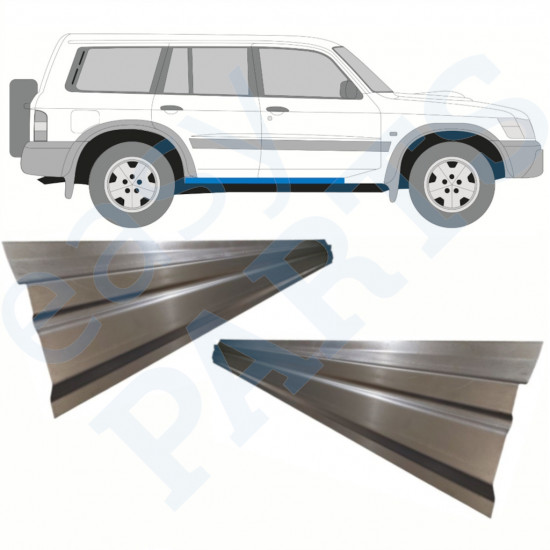 Sottoporta interno per Nissan Patrol Y61 GY61 1997-2009 / Sinistra = Destra (simmetrico) / Set 10366