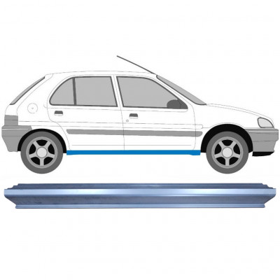 Pannello di riparazione sottoporta lamiera per Peugeot 106 1991-2003 / Sinistra = Destra (simmetrico) 6940