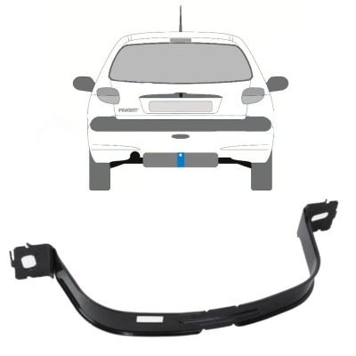 Cinghie serbatoio carburante per Peugeot 206 206+ 1998-2012 16013