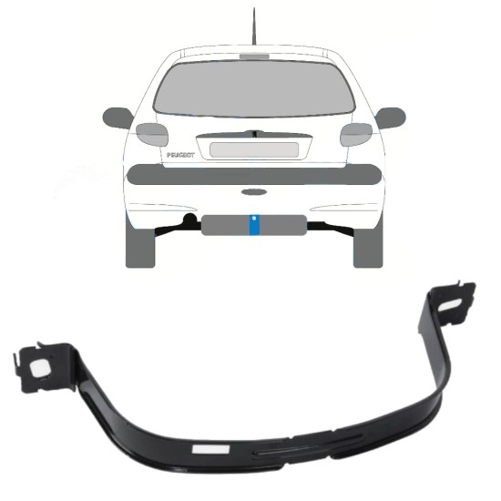 Cinghie serbatoio carburante per Peugeot 206 206+ 1998-2012 16013