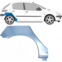 Pannello di riparazione parafango posteriore per Peugeot 206 206+ 1998-2012 / Destra 7202