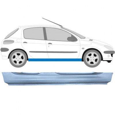 Sottoporta Lamiera Completo per Peugeot 206 206+ 1998-2012 / Destra 5491