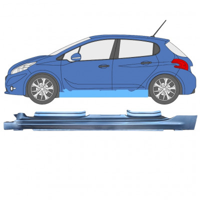 Sottoporta Lamiera Completo per Peugeot 208 2012-2019 / Sinistra 11618
