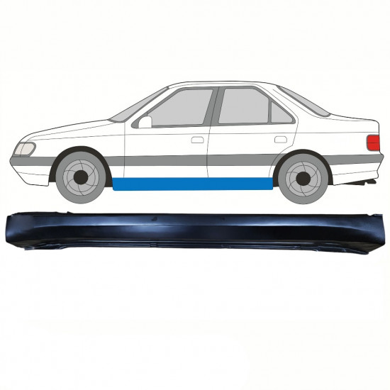 Sottoporta Lamiera Completo per Peugeot 405 1987-1996 / Sinistra 10779