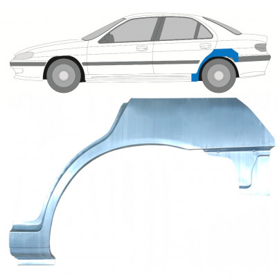 Pannello di riparazione parafango posteriore per Peugeot 406 1995-2004 / Sinistra 9337