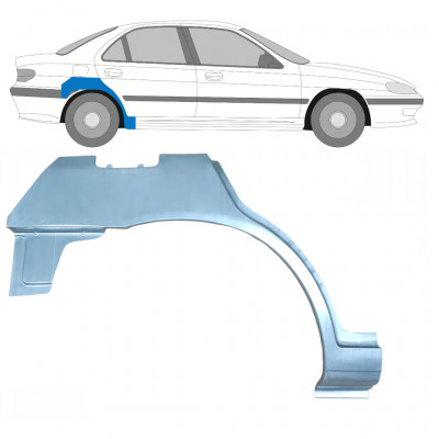 Pannello di riparazione parafango posteriore per Peugeot 406 1995-2004 / Destra 9336