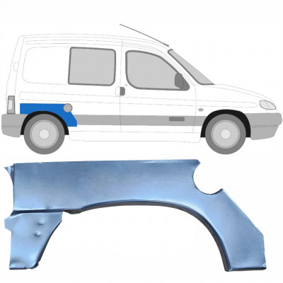 Pannello di riparazione parafango posteriore per Citroen Berlingo 1996-2008 / Destra 13655