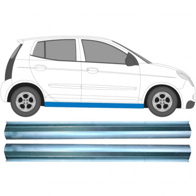 Pannello di riparazione sottoporta lamiera per Kia Picanto 2004-2011 / Sinistra+Destra / Set 11329
