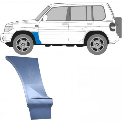 Pannello di riparazione parafango anteriore per Mitsubishi Pajero Pinin 1998-2007 / Sinistra 6830