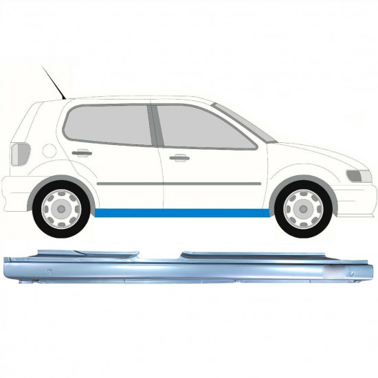 Sottoporta Lamiera Completo per Volkswagen Polo 1994-1999 / Destra 7125