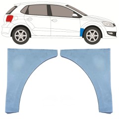 Pannello di riparazione parafango anteriore per Volkswagen Polo 2009-2017 / Sinistra+Destra / Set 10513