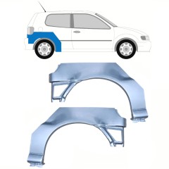 Pannello di riparazione parafango posteriore per Volkswagen Polo 1994-1999 / Sinistra+Destra / Set 10193