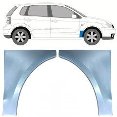 Pannello di riparazione parafango anteriore per Volkswagen Polo 2001-2009 / Sinistra+Destra / Set 9733