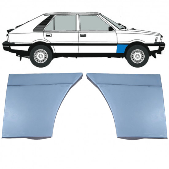 Pannello di riparazione parafango anteriore per FSO Polonez 1978-2002 / Sinistra+Destra / Set 12600