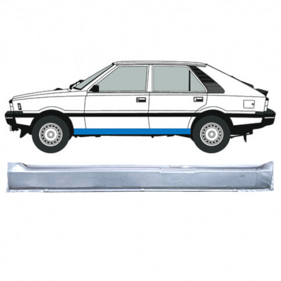 Sottoporta Lamiera Completo per FSO Polonez 1978-2002 / Sinistra 12532