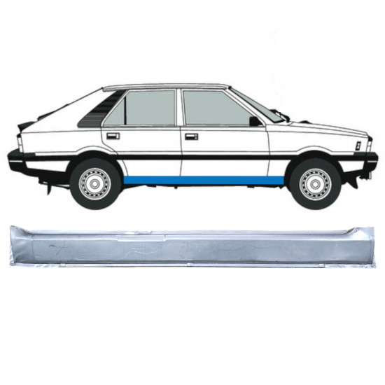 Sottoporta Lamiera Completo per FSO Polonez 1978-2002 / Destra 12531