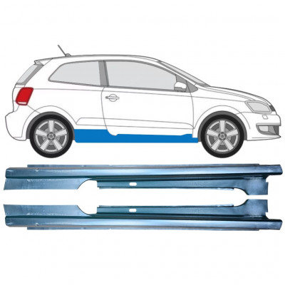 Sottoporta Lamiera Completo per Volkswagen Polo 2009-2017 / Sinistra+Destra / Set 12861