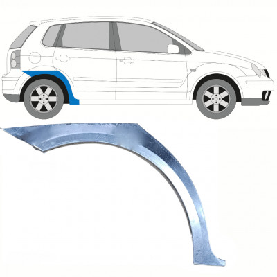 Pannello di riparazione parafango posteriore per Volkswagen Polo 2001-2009 / Destra 10130