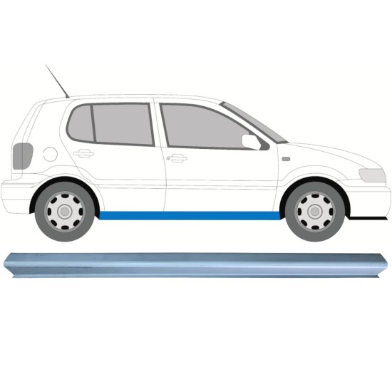 Pannello di riparazione sottoporta inferiore per Volkswagen Polo 1994-1999 / Sinistra = Destra (simmetrico) 15998