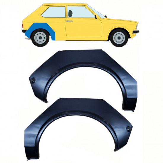 Pannello di riparazione parafango posteriore per Volkswagen Polo 1975-1981 / Sinistra+Destra / Set 11085