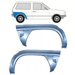 Pannello di riparazione parafango posteriore per Volkswagen Polo 1981-1994 / Sinistra+Destra / Set 10462