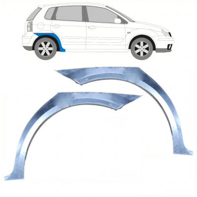 Pannello di riparazione parafango posteriore per Volkswagen Polo 2001-2009 / Sinistra+Destra / Set 10132