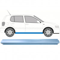 Pannello di riparazione sottoporta lamiera per Volkswagen Polo 1999-2001 / Sinistra = Destra (simmetrico) 7124