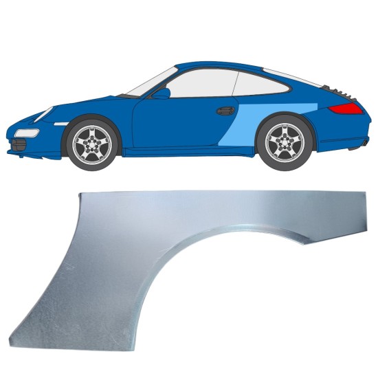 Pannello di riparazione parafango posteriore per Porsche 911 997 2004-2012 / Sinistra 16380