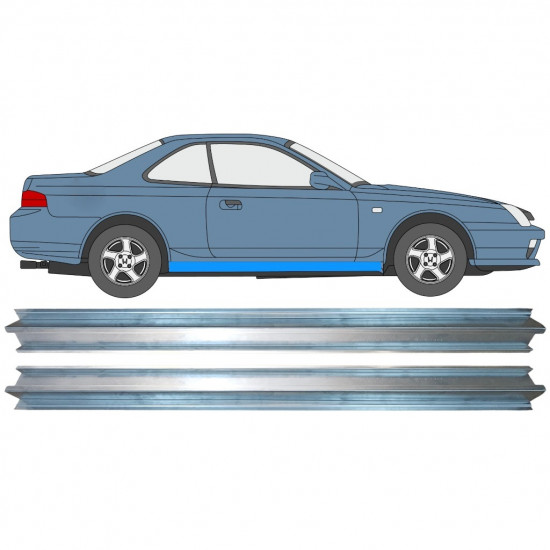 Pannello di riparazione sottoporta lamiera per Honda Prelude 1996-2001 / Sinistra+Destra / Set 11295