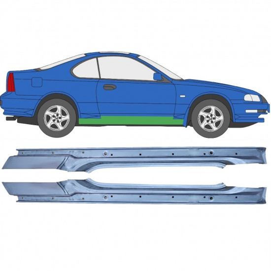 Sottoporta Lamiera Completo per Honda Prelude 1992-1997 / Sinistra+Destra / Set 9282