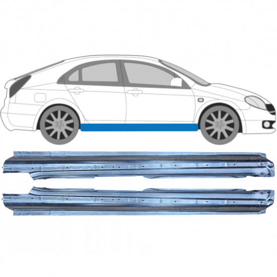 Sottoporta Lamiera Completo per Nissan Primera P12 2001-2007 / Sinistra+Destra / Set 9930