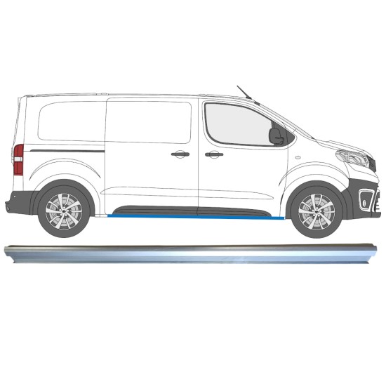 Pannello di riparazione sottoporta inferiore per Toyota Proace Verso 2016- / Sinistra = Destra (simmetrico) 15600